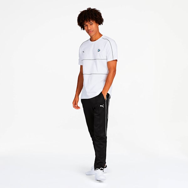 BMW M Motorsport Men's T7 Tee, Puma White, extralarge