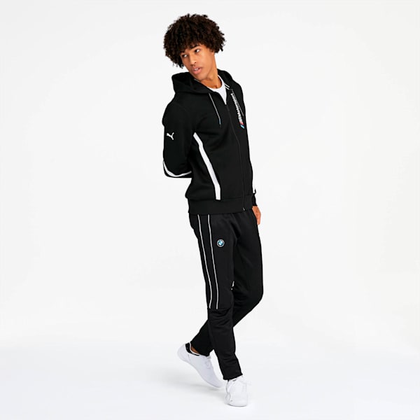 BMW M Motorsport Men's Hooded Sweat Jacket, Puma Black, extralarge