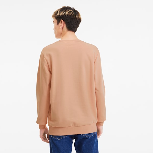 Classics Logo Men's Crewneck Sweatshirt, Pink Sand, extralarge