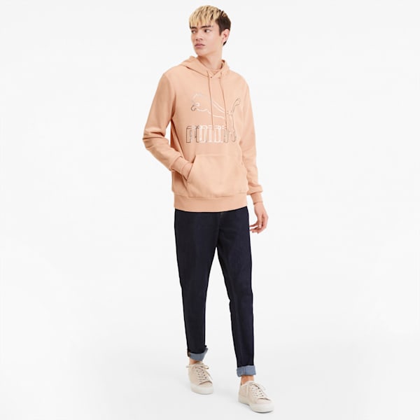 Classics Men's Logo Hoodie, Pink Sand, extralarge