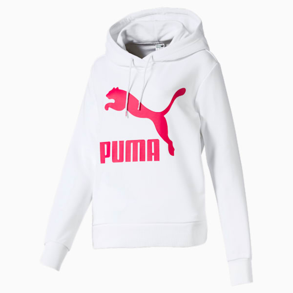 Classics Women's Logo Hoodie, Puma White, extralarge