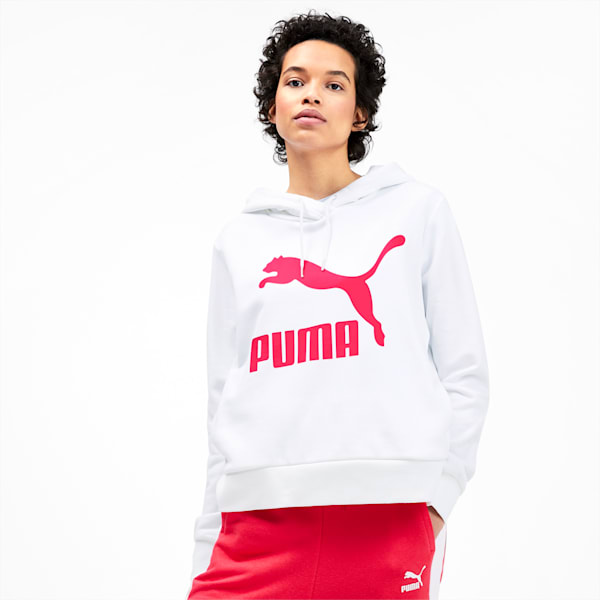 Puma Hoodie Womens XL Pink Extra Large Hooded Sweatshirt Pullover