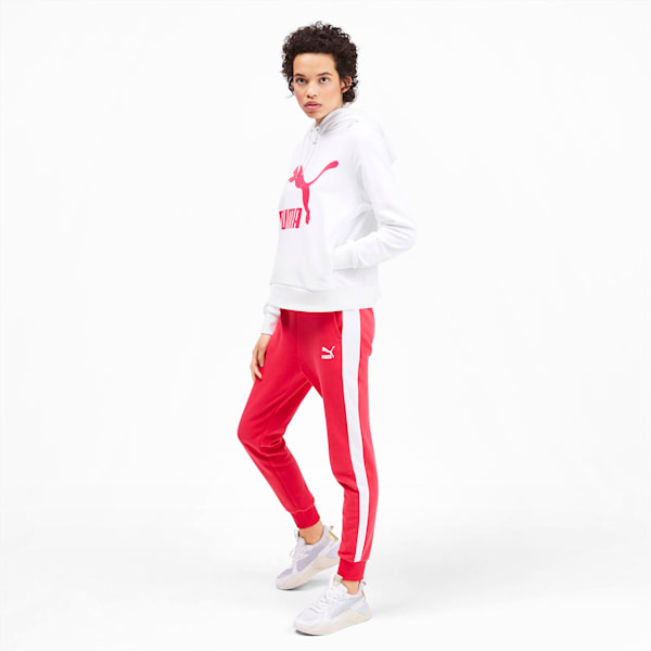 Women's puma classics t7 logo hoodie sale