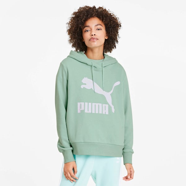 Classics Women's Logo Hoodie, Mist Green, extralarge