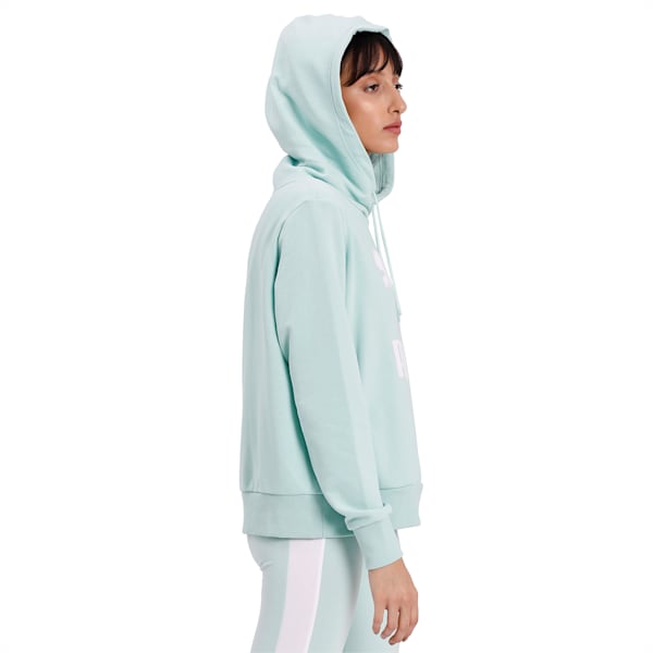 Classics Logo Women's Hoodie, Mist Green, extralarge-IND