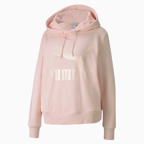 Classics Women's Logo Hoodie, Rosewater-Metallic, extralarge