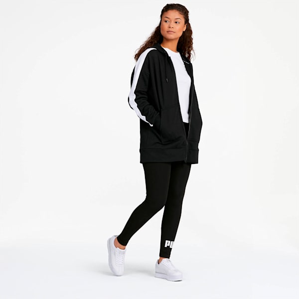 Classics T7 Women's Full Zip Hoodie, Puma Black, extralarge