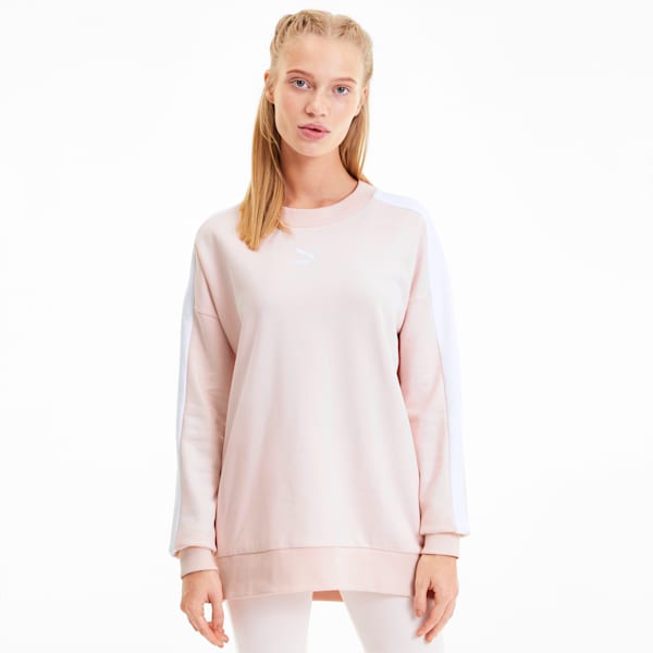 Classics T7 Women's Crewneck Sweatshirt, Rosewater, extralarge