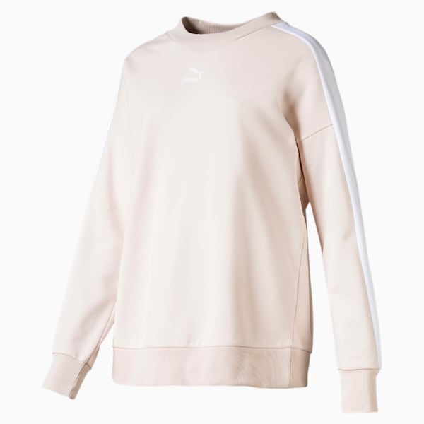 Classics T7 Women's Crewneck Sweatshirt, Pastel Parchment, extralarge