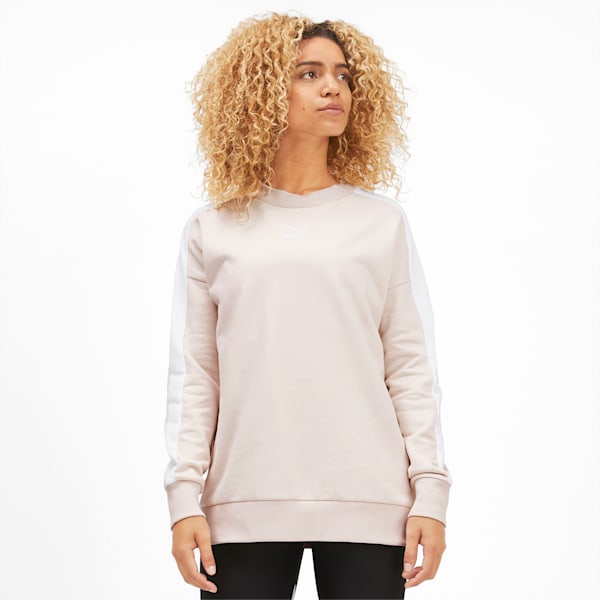 Classics T7 Women's Crewneck Sweatshirt, Pastel Parchment, extralarge