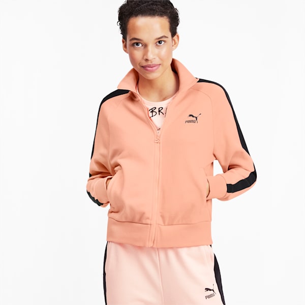 Chaqueta deportiva Classics T7 para mujer, Peach Parfait, extralarge