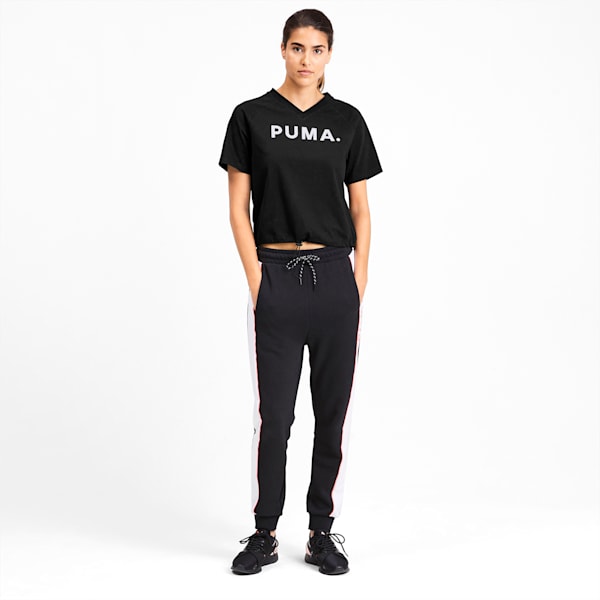 Chase Women's V-Neck Tee, Puma Black, extralarge