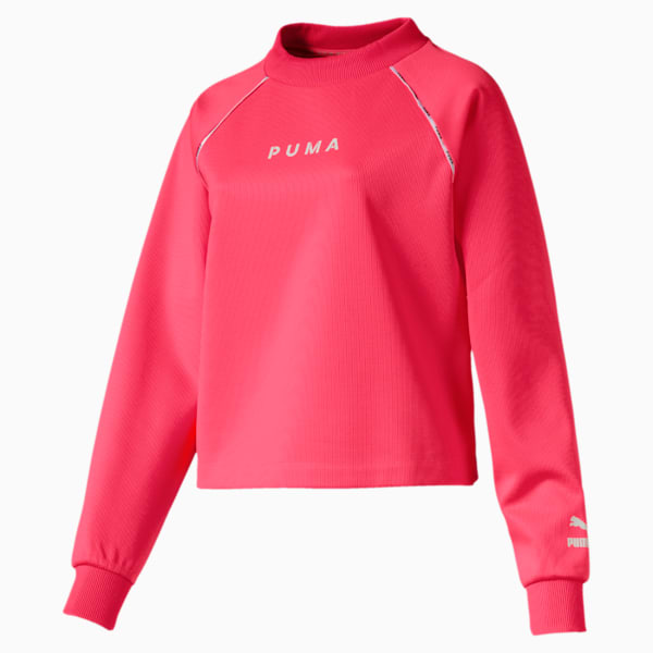 PUMA XTG Women's Crewneck Sweatshirt, Pink Alert, extralarge