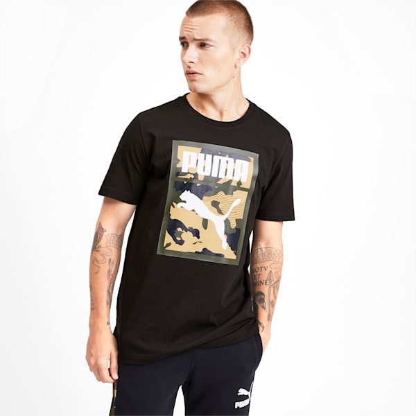 Classics Men's Graphic Tee, Puma Black, extralarge