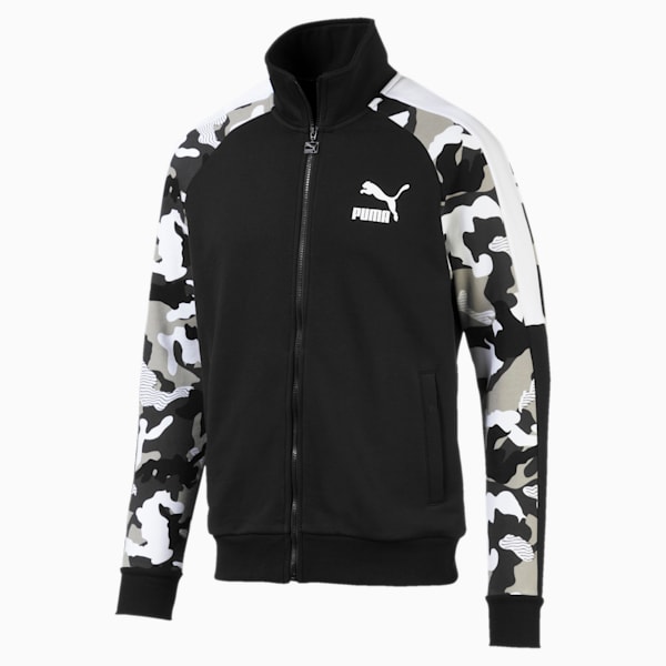 T7 Men's AOP Track Jacket, Puma Black, extralarge