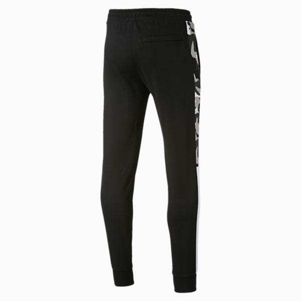 T7 Men's AOP Track Pants, Puma Black, extralarge