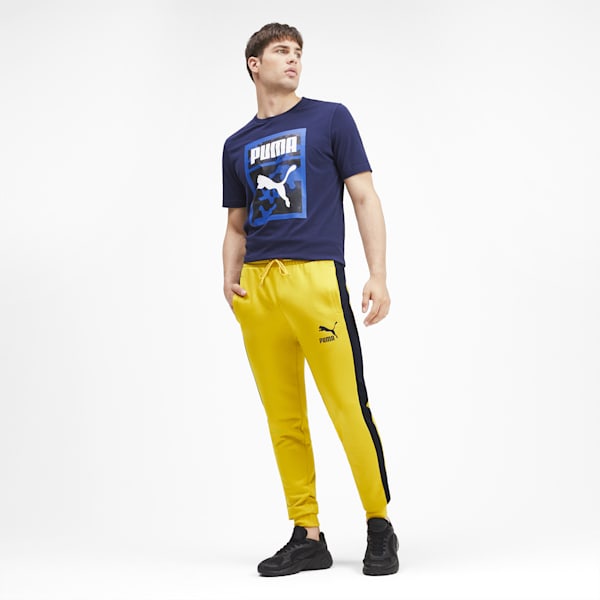 Iconic T7 Men's Track Pants, Sulphur, extralarge