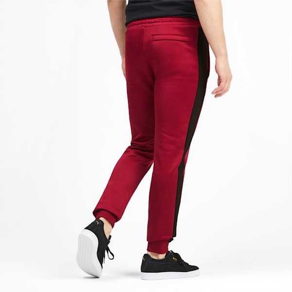 Iconic T7 Knitted Men's Track Pants, Rhubarb, extralarge-IND