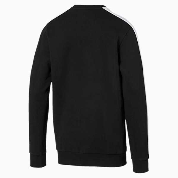 Iconic T7 Men's Fleece Crewneck Sweatshirt, Puma Black, extralarge