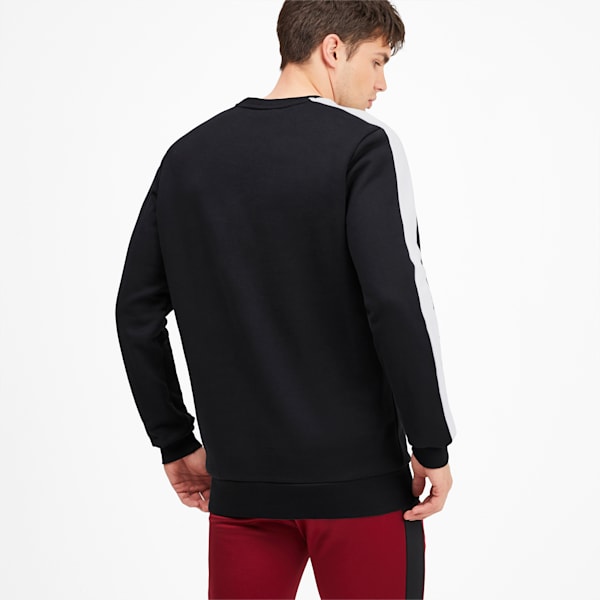 Iconic T7 Men's Fleece Crewneck Sweatshirt, Puma Black, extralarge