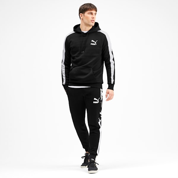 Iconic T7 Men's Fleece Hoodie, Puma Black, extralarge