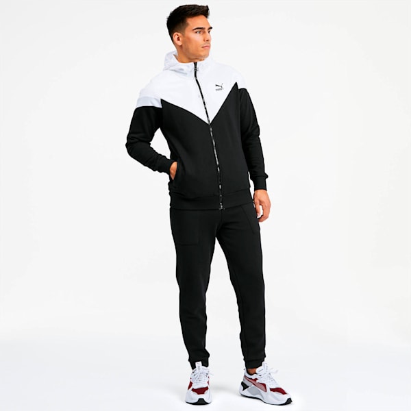 Iconic MCS Men's Full Zip Hoodie, Puma Black, extralarge