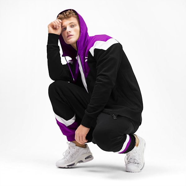 Iconic MCS Men's Full Zip Hoodie, Puma Black, extralarge
