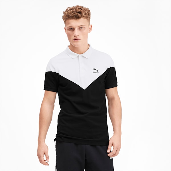 Iconic MCS Men's Pique Polo, Puma Black, extralarge