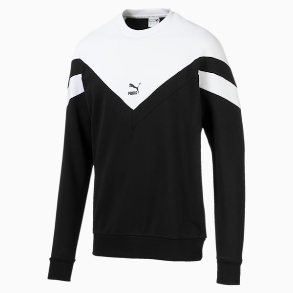 Iconic MCS Men's Crewneck Sweatshirt, Puma Black, extralarge