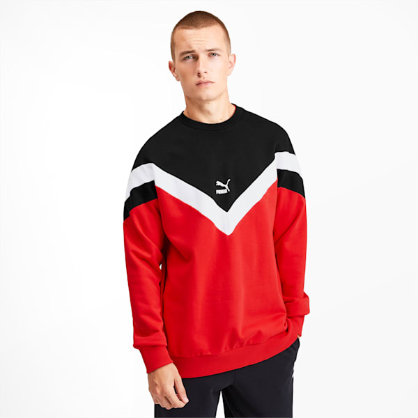 Iconic MCS Men's Crewneck Sweatshirt, High Risk Red, extralarge