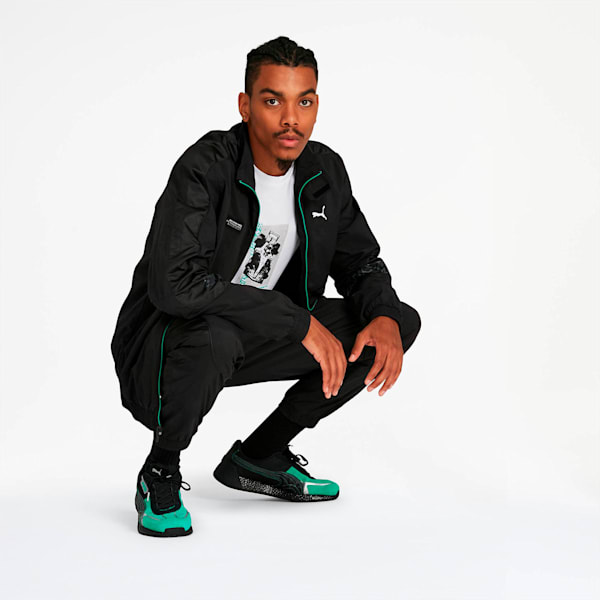 Mercedes AMG Petronas Street Men's Woven Jacket, Puma Black, extralarge