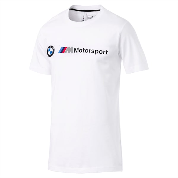 BMW M Motorsport Men's Logo Tee, Puma White, extralarge