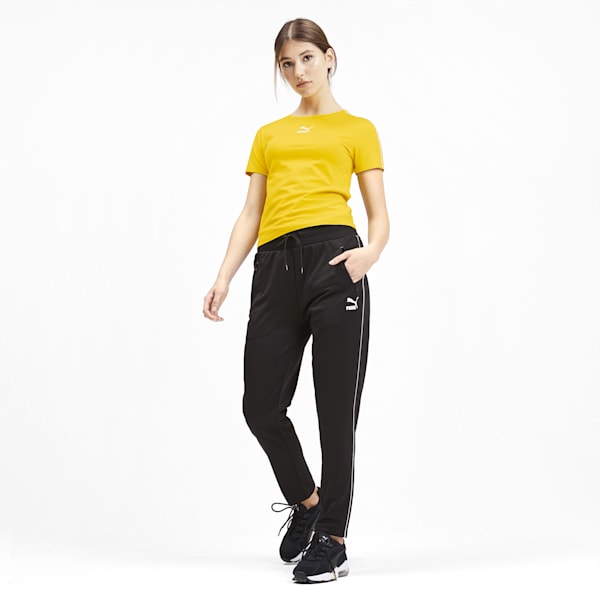 Classics Tight Women's Slim Fit Top, Sulphur, extralarge-IND