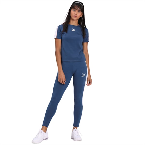 Classics Tight Women's Slim Fit Top, Dark Denim, extralarge-IND