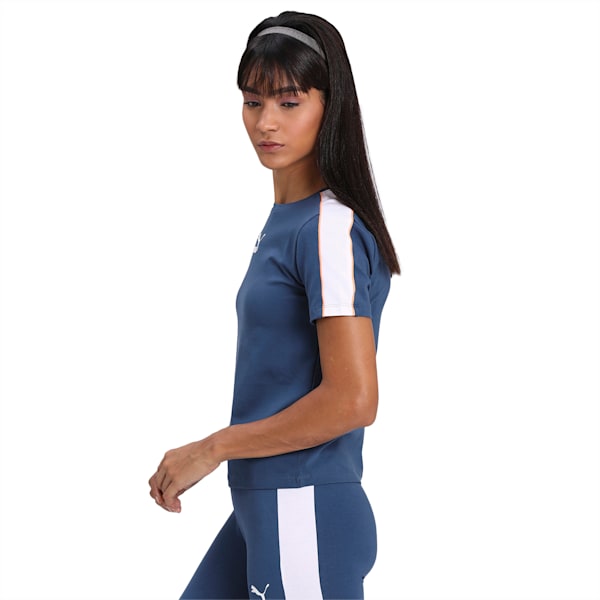 Classics Tight Women's Slim Fit Top, Dark Denim, extralarge-IND