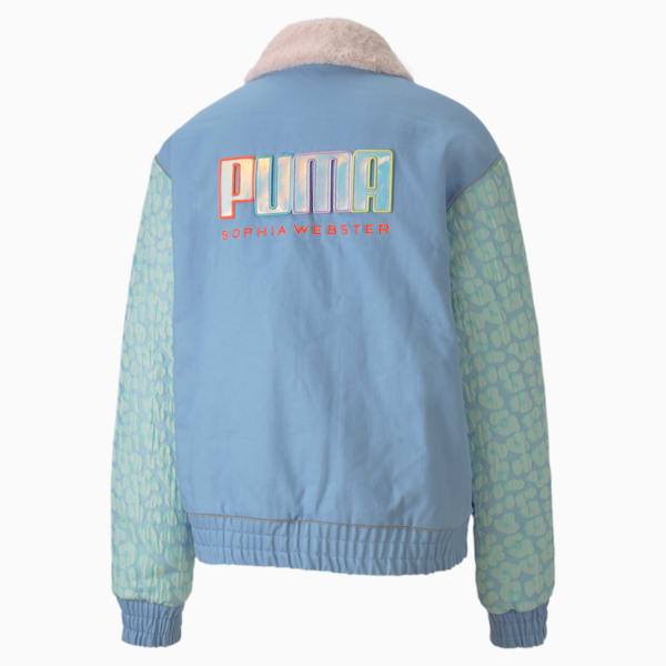 PUMA x SOPHIA WEBSTER Women's Bomber Jacket, Dream Blue, extralarge