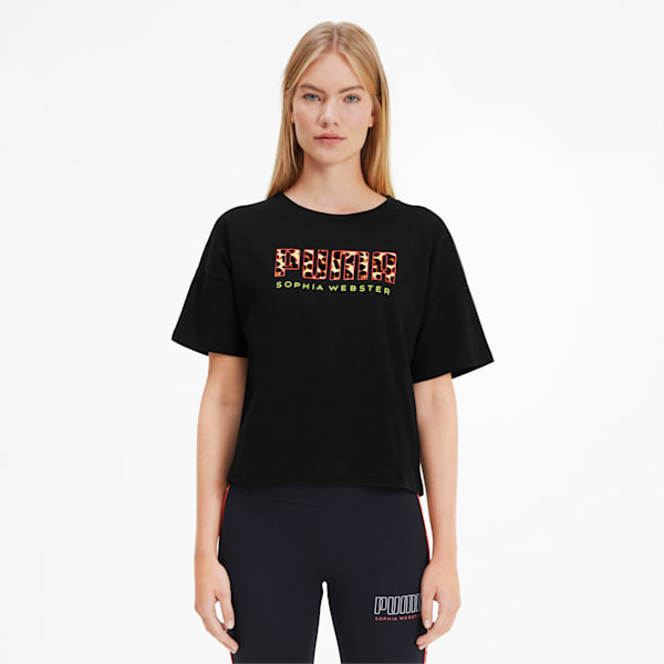 PUMA x SOPHIA WEBSTER Women's Tee, Puma Black, extralarge