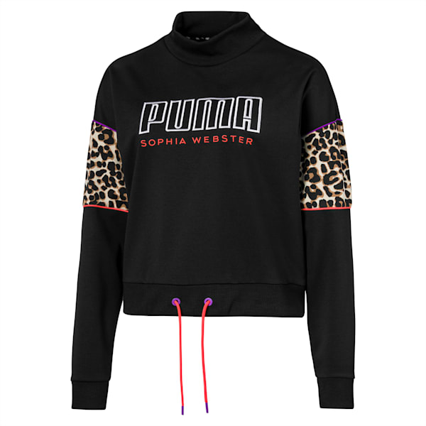 PUMA x SOPHIA WEBSTER Women's Crewneck Sweatshirt, Puma Black, extralarge