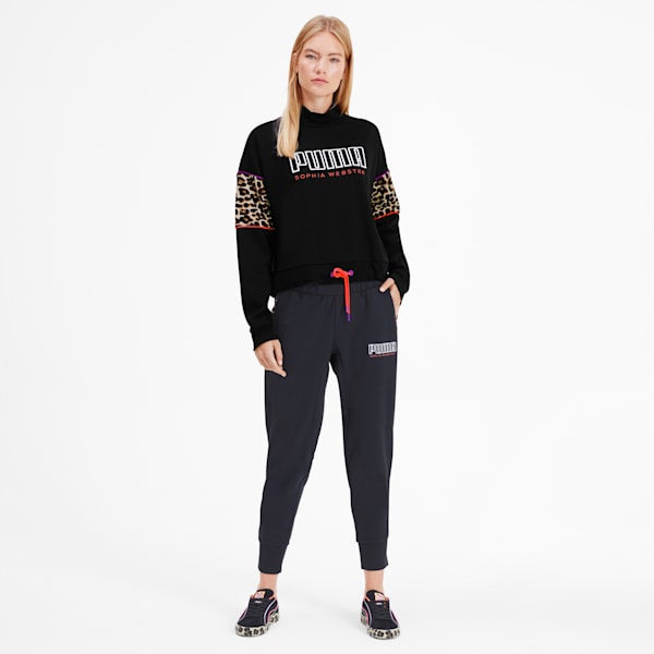 PUMA x SOPHIA WEBSTER Women's Crewneck Sweatshirt, Puma Black, extralarge