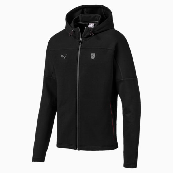 Puma ferrari black hooded sweat jacket 2025