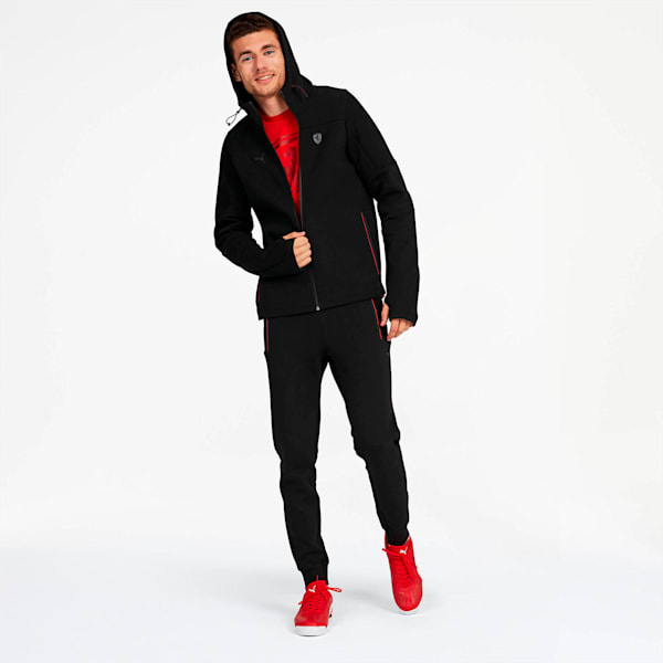 Ferrari Men's Hooded Sweat Jacket, Puma Black, extralarge