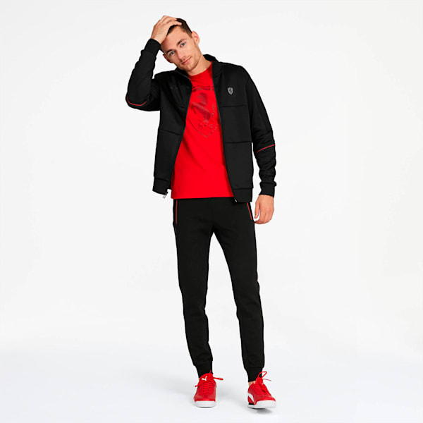 Ferrari Men's T7 Track Jacket, Puma Black, extralarge