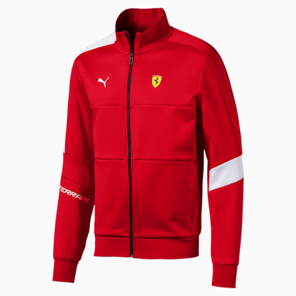 Scuderia Ferrari Men's T7 Track Jacket, Rosso Corsa, extralarge
