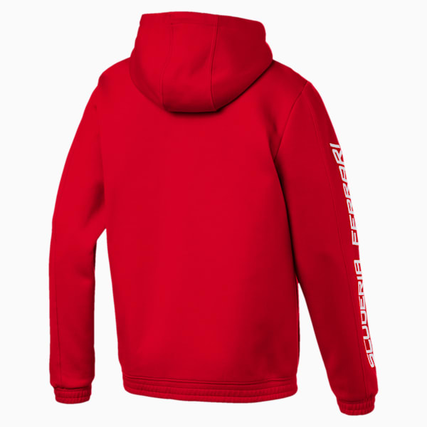 Scuderia Ferrari Men's Hooded Sweat Jacket, Rosso Corsa, extralarge