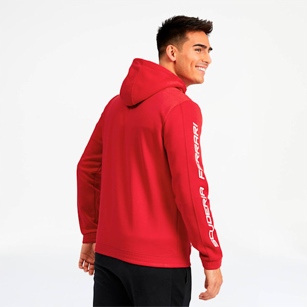 Scuderia Ferrari Men's Hooded Sweat Jacket, Rosso Corsa, extralarge