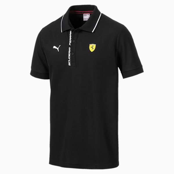Scuderia Ferrari Men's Polo, Puma Black, extralarge