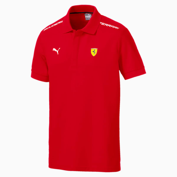 Scuderia Ferrari Men's Polo, Rosso Corsa, extralarge