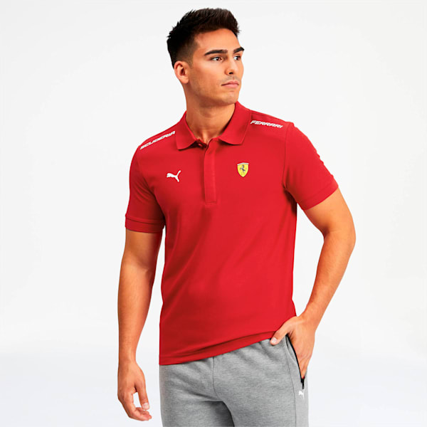 Polo à motif Scuderia Ferrari Motorsport Homme