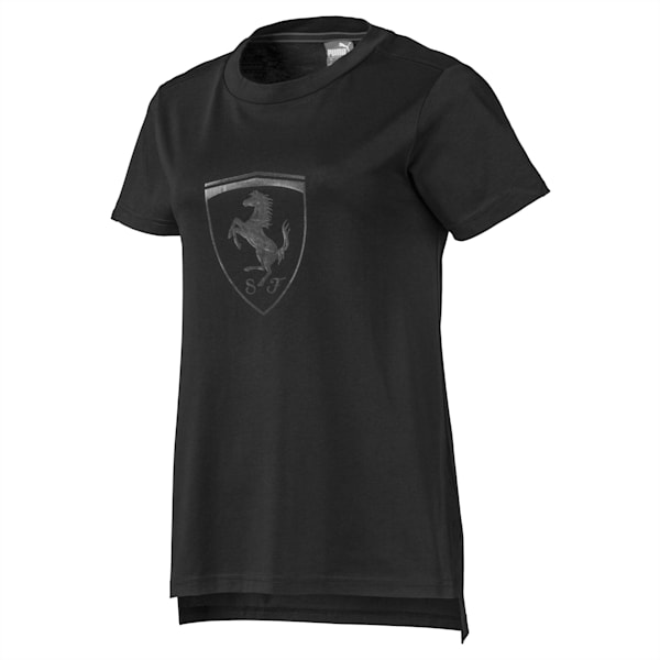 Scuderia Ferrari Big Shield Women's Tee, Puma Black, extralarge