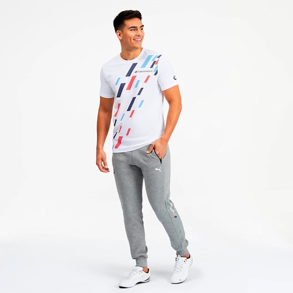 BMW M Motorsport Men's Graphic Tee, Puma White, extralarge